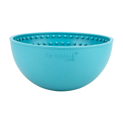 Turkoosi Lickimat Wobble Slow Feeder Dog Bowl