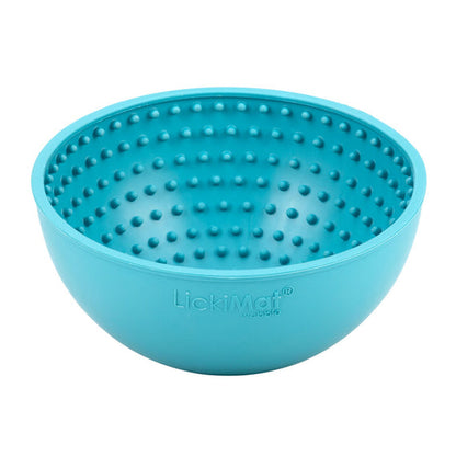 Turkoosi Lickimat Wobble Slow Feeder Dog Bowl
