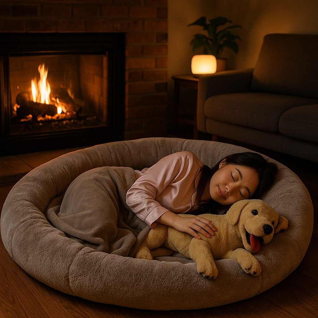 Human dog bed